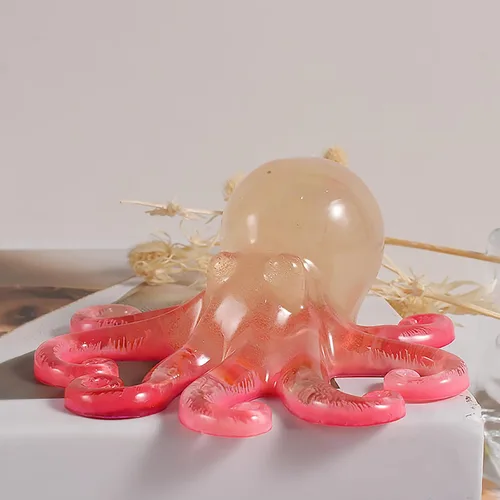 Miniatura 6 de Molde de fundición de resina de pulpo, molde de vela de animales para decoración del hogar y fabricación de velas