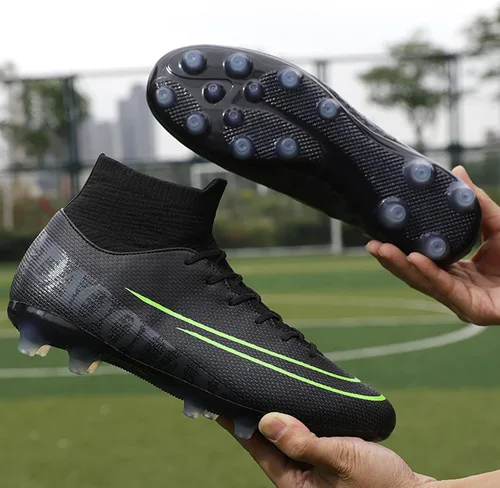 Miniatura 4 de Qzzsmy Tenis profesionales de fútbol para hombre, para interiores y exteriores, para competición, entrenamiento, atléticos, para niños grandes