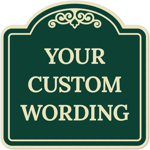 Miniatura 23 de Letrero decorativo personalizado, letrero de metal personalizado para negocios, entrada, hogar, Airbnb, placa de puerta de oficina, fondo negro, 8 x