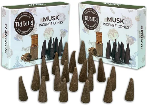 Miniatura 42 de TRUMIRI Incienso ámbar – Paquete de 20 conos (2 x 10) – Incienso de cono perfumado