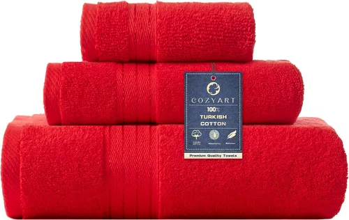 Miniatura 19 de COZYART - Juego de 3 toallas de baño de algodón, color naranja quemado, grandes y gruesas, 19.17 oz/yd², incluye 1 toalla de baño, 1 toalla de mano