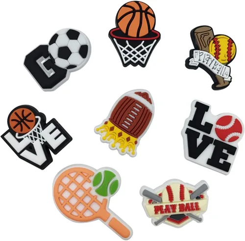 Miniatura 4 de 50 100Pcs Pack Shoe Decorations Charms for Boys Girls Women Teens Kids Clog Accessories Pins Fit for Garden Sandals Wristband Bracelet