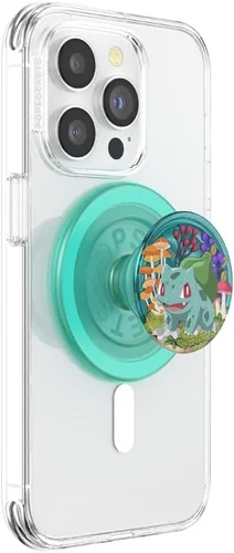 Miniatura 17 de PopSockets Agarre adhesivo para teléfono, soporte, soporte para teléfono, Pokemon - Esmalte Bulbasaur