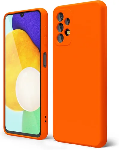 Miniatura 267 de oakxco Funda para teléfono Samsung Galaxy A12 con agarre de silicona líquida, linda delgada fina suave cubierta de gel de goma TPU lisa para mujeres