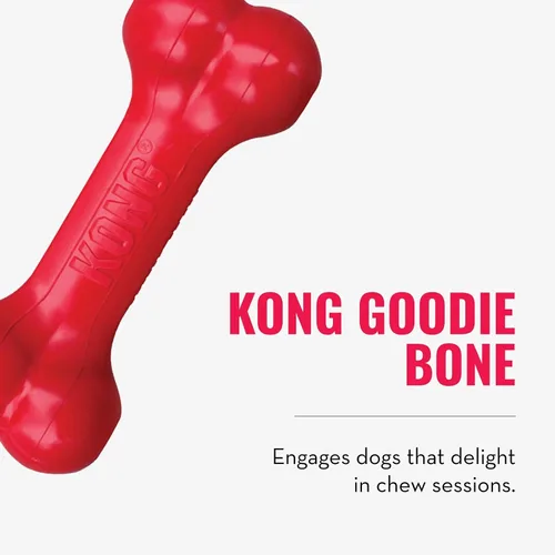 Miniatura 6 de KONG Goodie Bone & Flyer - Juguetes para perros para enriquecer el tiempo de juego, hueso de perro y disco de lanzamiento suave, apoyo mental, hueso