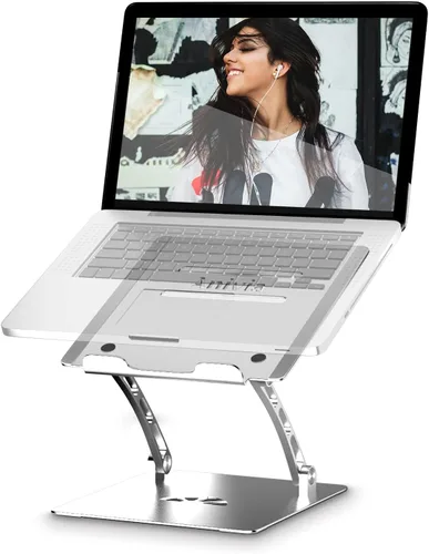 Anivia Soporte ajustable para computadora portátil, plegable, soporte de metal compatible con computadora portátil de 10 a 17 pulgadas, gris espacial