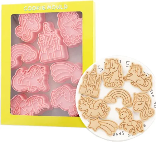 Miniatura 30 de 8 Piezas Moldes de Galletas de la Estatua de la Libertad para Hornear Moldes de Galletas, Prensa Torre Eiffel, Juego de Moldes de Galletas