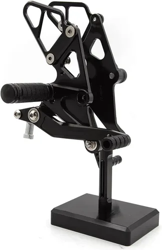 Miniatura 4 de Motocicleta aluminio repuestos Estriberas trasero Sets reposapiés apto para Yamaha MT-07 2013 2014 2015 2016 2017 (negro)