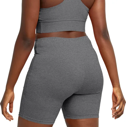 Miniatura 6 de Hanes Pantalones cortos de ciclismo elásticos para mujer, pantalones cortos deportivos de algodón para mujer, entrepierna de 7 pulgadas