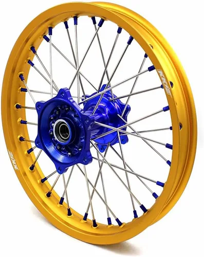 Miniatura 6 de KKE 1.6 x 21/2.15 x 18 ruedas de fundición de Enduro para YAMAHA YZ125 YZ250 1999-2026 YZ250F YZ450F 2003-2026 YZ250F WR250F WR450F 2026 borde dorado