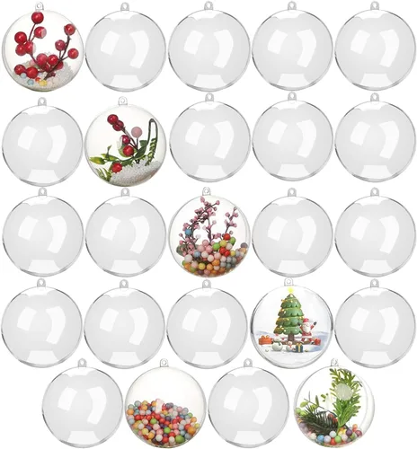 Miniatura 10 de Adornos de bola de Navidad de tamaño pequeño de 28 piezas irrompibles en 4 acabados clásicos para decoración del árbol de Navidad