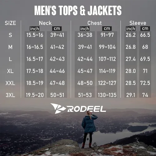 Miniatura 6 de Rodeel Chaqueta impermeable para hombre, ligera, reutilizable, con capucha, para actividades al aire libre