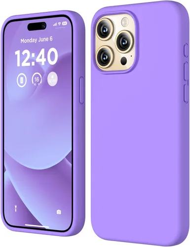 Miniatura 32 de Compatible con Funda para iPhone 15 Pro Max, Funda de Silicona Líquida, Cubierta Protectora Resistente a Golpes de Cuerpo Completo Funda Delgada