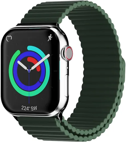 Miniatura 12 de HeiKe Correa magnética de silicona para Apple Watch Band de 1.929 in 1.811 in 1.772 in 1.732 in 1.654 in 1.614 in 1.575 in 1.496 in para hombres