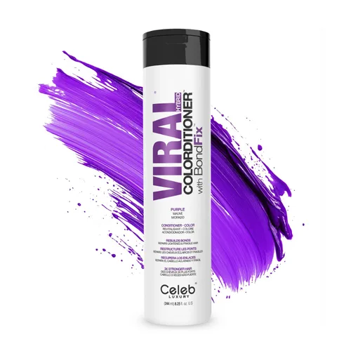 Celeb Luxury Acondicionador de depósitos de color - Actualizador de color con Bondfix Bond Rebuilder, Viral y Gem Lites, combina con Colorwash