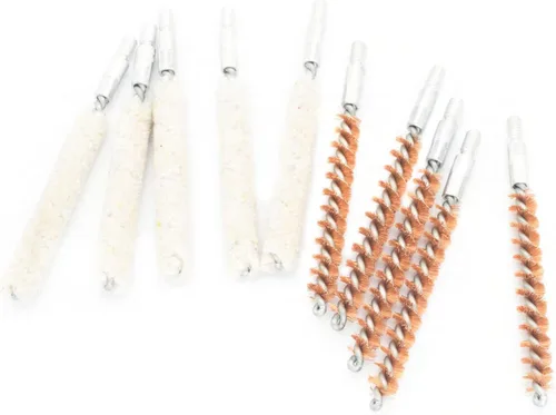 Miniatura 6 de Kit de 10 Cepillos/Hisopos para Ánima, Cepillos de Limpieza para Ánima de Escopeta/Pistola (.25 Cal)