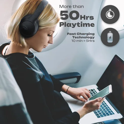 Miniatura 6 de PowerLocus Auriculares inalámbricos P3 Negro x P2 Oro Rosa sobre la oreja
