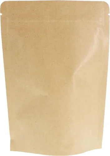 Miniatura 8 de SumDirect Bolsas de pie de papel kraft – Paquete de 50 bolsas reutilizables con cremallera de 3.5 x 5.5 pulgadas con forro de aluminio para el hogar