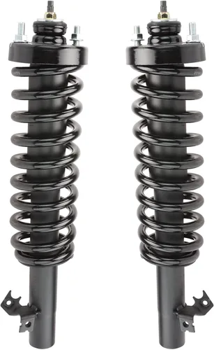 Miniatura 301 de TRQ Conjunto de Amortiguador y Resorte Delantero Cargado con Resorte Helicoidal Pre-ensamblado Compatible con Jeep Cherokee Limited AWD 14-22 Sin