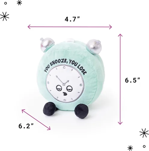Miniatura 5 de Punchkins Despertador de Alarma de Peluche - Si te duermes, pierdes. Divertido reloj de peluche, juguete de peluche atrevido y novedoso para regalar