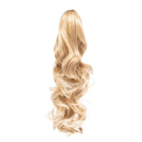 Miniatura 9 de Extensión de pelo Onedor, coleta sintética y rizada de 20 pulgadas con broche, 6.7 oz con broche de garra