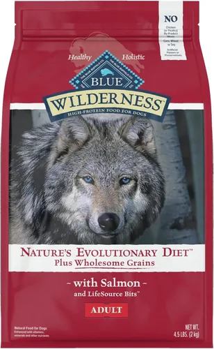 Miniatura 15 de Blue Buffalo Wilderness - Alimento seco natural con alto contenido proteínico y cereales saludables para perros adultos, pato, bolsa de 4.5 libras