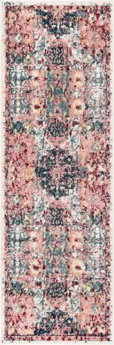 Miniatura 3 de Unique Loom Sumter Collection - Alfombra Aiken (2 x 6 pies, color rosa y azul)