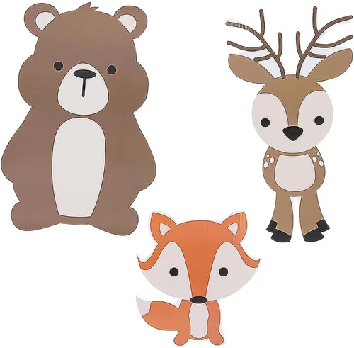 Fun Express Woodland Party Stand UPS Juego de 3 – Decoración de fiesta – Suministros escolares bíblicos para vacaciones VBS – 3 piezas