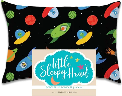 Miniatura 37 de Little Sleepy Head Funda de almohada para niños pequeños, 100% algodón y funda de almohada hipoalergénica para almohada de niños pequeños, funda