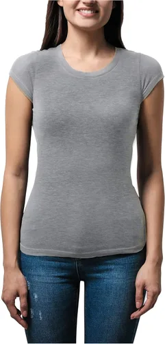 Miniatura 3 de Sexy Basics - Pack de 5 y 10 camisetas de color básicas, elásticas, casuales y activas de algodón para mujer