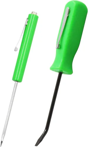 Miniatura 12 de Mini Destornillador de Bolsillo Azul Destornillador Portátil Ranurado con Puntas Ranuradas Magnéticas Fuertes 2 Piezas