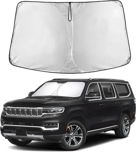 Miniatura 53 de Econour Parasol para parabrisas compatible con Honda Civic 2016-2021, protector de parasol plegable para ventana, bloquea los rayos UV y mantiene tu