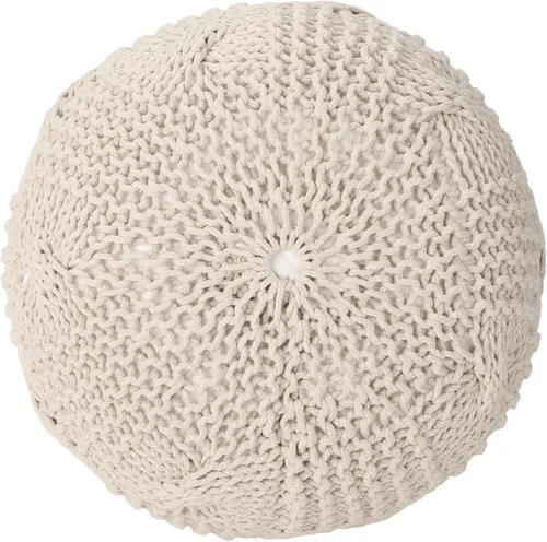 Miniatura 8 de Christopher Knight Home Ansel Puf de algodón de punto, color beige