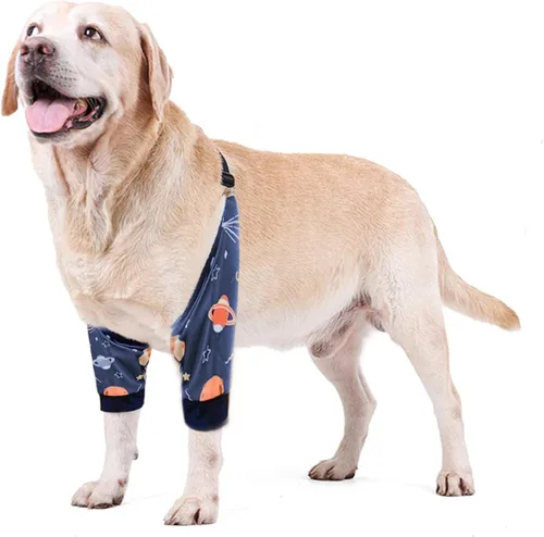 Miniatura 26 de Protector de codo para perro, coderas con almohadilla de malla para perros medianos y grandes para evitar lamer heridas (automóvil, 4XL)