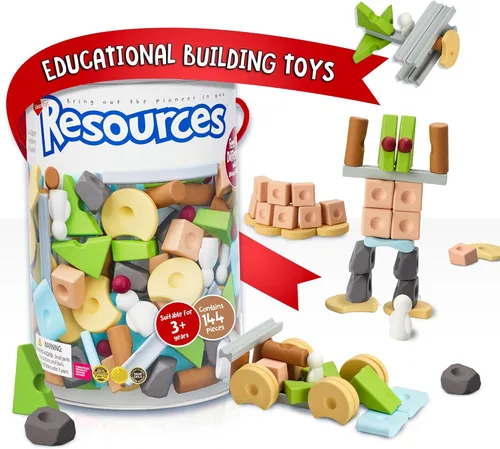 Taksa Toys Juguetes de aprendizaje únicos inspirados en la naturaleza, recursos preescolares para habilidades motoras finas, bloques de construcción