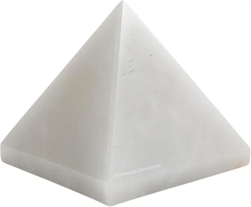 Miniatura 67 de Piedras Curativas de Cristal de Pirámide de Cuarzo Claro de Amazing Gemstone - Figura de Gran Pirámide de 2" de Piedra Natural para Meditación
