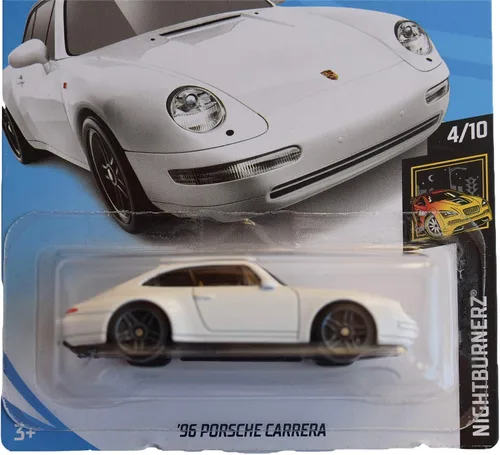 Miniatura 2 de Hot Wheels Nightburnerz 4/10 [Blanco] '96 Porsche Carrera 155/250