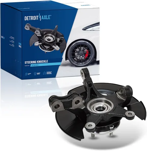 Miniatura 68 de Detroit Axle - Kit de nudillos traseros izquierdo FWD para Hyundai Santa Fe 2007-2009 Veracruz 2007-2012, reemplazo del conjunto de cojinete