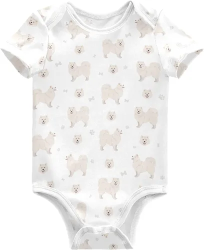 Miniatura 30 de vvfelixl Trajes de bebé lindos conjuntos de cachorros de manga corta de algodón ropa de bebé para niños niñas 0-24 meses