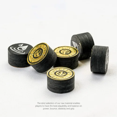 Miniatura 8 de KONLLEN Billar de billar de billar de 0.551 in, 8 capas de piel para taco profesional, accesorios de billar duraderos Tip-M-9 capas