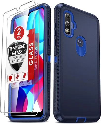 Miniatura 9 de LeYi Funda para Motorola One 5G Ace: Moto G 5G (2020): Funda resistente 3 en 1, funda resistente 3 en 1, funda para teléfono celular a prueba