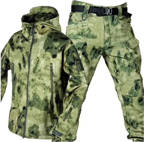 Miniatura 7 de Yytcsjz Trajes de esquí para hombre, traje de esquí para hombre, impermeable, resistente al viento, con capucha, abrigo y pantalones de nieve, Negro