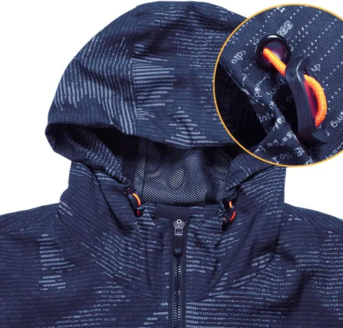Miniatura 4 de LONGBIDA Sudadera ligera con capucha rompevientos para hombre