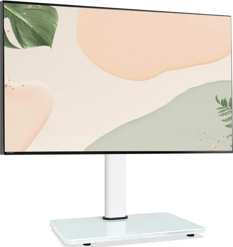 Miniatura 9 de Soporte giratorio universal para TV de 32 a 75 pulgadas con inclinación hacia arriba/abajo, soporte de mesa para TV de 8 niveles de altura ajustable