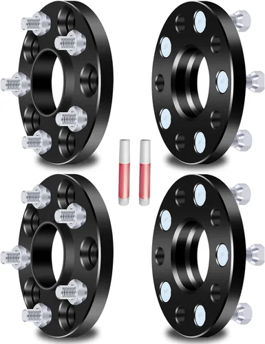 Miniatura 14 de SCITOO 2 adaptadores de rueda de 5 x 4.5 a 5 x 4.75 pulgadas, orificio de 1 pulgada, pernos de 2.913 in de 12 x 1.5 y 5 lengüetas, espaciadores
