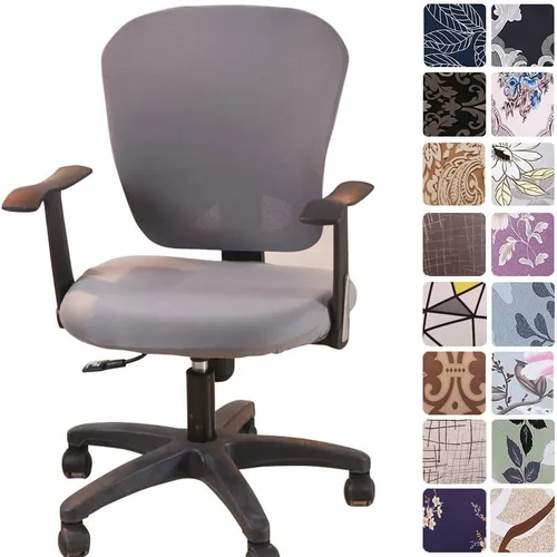Miniatura 27 de Melaluxe - Funda para silla de oficina de computadora, funda universal protectora y elástica, cubierta elástica para silla giratoria