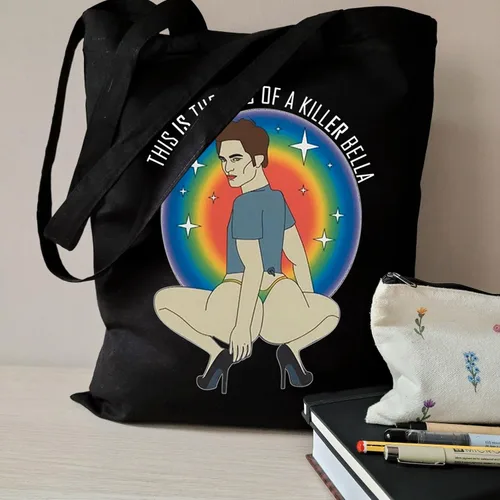 Miniatura 4 de WCGXKO Regalo inspirado en la película de vampiros, este es el culo de un asesino Bella Vampire Lover bolsa de lona