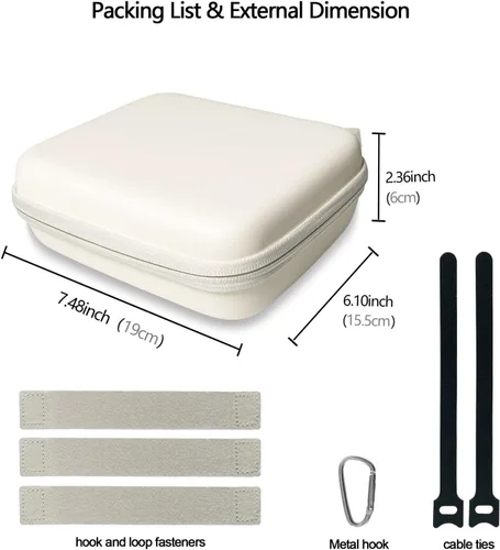 Miniatura 6 de Funda de viaje organizadora electrónica de cable duro, bolsa de tecnología de cable, funda rígida para cargador portátil, banco de energía, mouse