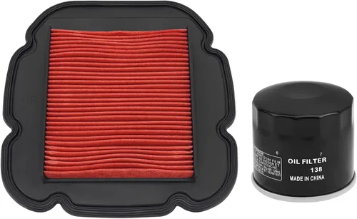 Filtro de aire 13780-06G00 Filtro de aceite 16510-07J00-000 para Suzuki DL650 V-Strom 2004-2016 / DL1000 V-Strom 2002-2015 Kawasaki KLV1000