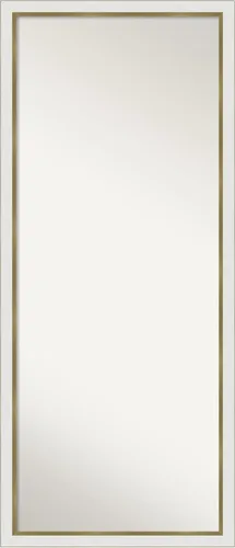 Miniatura 8 de Amanti Art Espejo blanco de longitud completa, 66 x 30 pulgadas, para gabinete, color blanco, espejo de pared de cuerpo entero para vestirse, marco